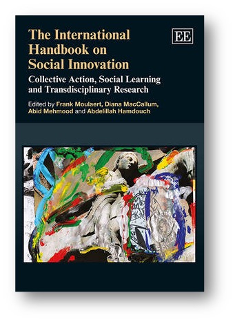 Buchcover des International Handbook of Social Innovation. Schwarz gefärbt